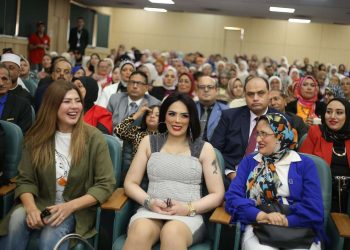 رانيا فريد شوقي وحورية فرغلي أبرز حضور مؤتمر الوعي قوة بأكاديمية أكاكوس بالإسكندرية 