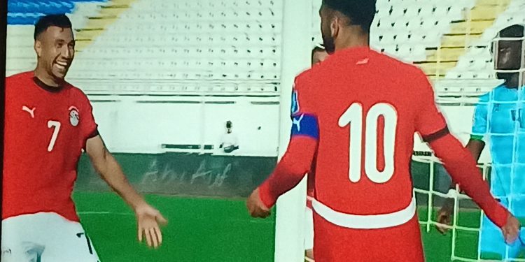 محمد صلاح يسجل ثاني أهداف منتخب مصر في شباك جيبوتي