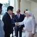 السيدة انتصار السيسي قرينة رئيس الجمهورية ترحب بالسيدة الأولى لكوريا الجنوبية
