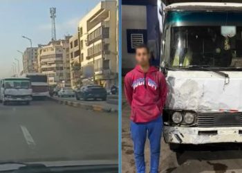 ضبط قائد “ميكروباص” سار عكس الاتجاه بالجيزة بعد تداول الفيديو