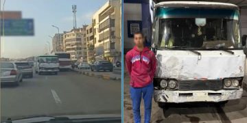 ضبط قائد “ميكروباص” سار عكس الاتجاه بالجيزة بعد تداول الفيديو