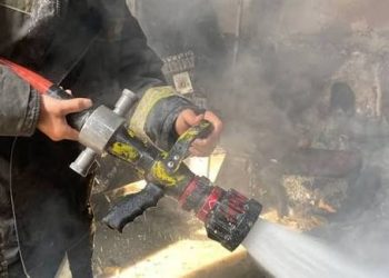 حريق حي المرج