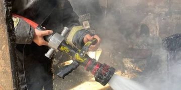 حريق حي المرج