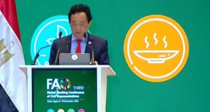 في مؤتمر “الفاو”: المدير العام يثمن دعم مصر لجهود المنظمة ويؤكد “الغذاء حق أساسي للاستقرار”