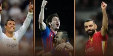 محمد صلاح يقتحم قائمة أعظم 100 لاعب في التاريخ بجانب ميسي ورونالدو