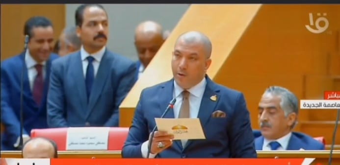 النائب مصطفى حسين أبو دومة يؤدي اليمين الدستورية عضوًا بمجلس النواب في الفصل التشريعي الثالث