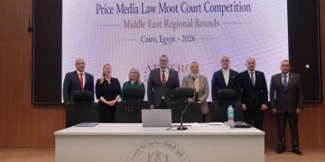 جامعة عين شمس تستضيف فعاليات جولة الشرق الأوسط لمسابقة “أكسفورد” للمحاكم الصورية في مجال قانون الإعلام