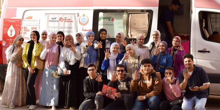 تحت شعار “أنا متبرع مصري.. أنا متبرع دائم”.. “صيدلة المنوفية” تُطلق حملتها الـ 17 للتبرع بالدم