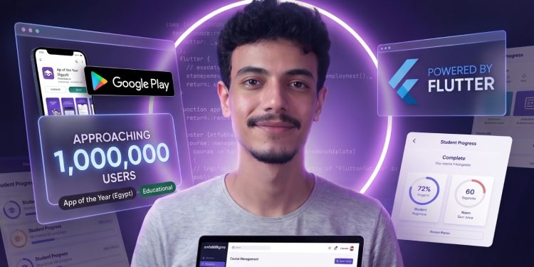 طالب بجامعة حلوان الأهلية يقترب من مليون مستخدم بعد تطوير تطبيقات تعليمية تتصدر متجر Google Play في مصر