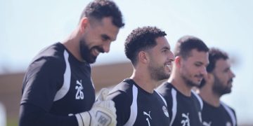منتخب مصر يخوض تدريبه بإستاد الدفاع الجوي قبل السفر إلى جنوب السودان
