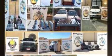القوات المسلحة: حرس الحدود يضبط 1149 قطعة سلاح و187 ألف ذخيرة متنوعة و90 واقعة مخدرات في 3 أشهر