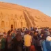 6 آلاف سائح يشهدون تعامد الشمس على وجه رمسيس الثاني بأبوسمبل في قدس الأقداس